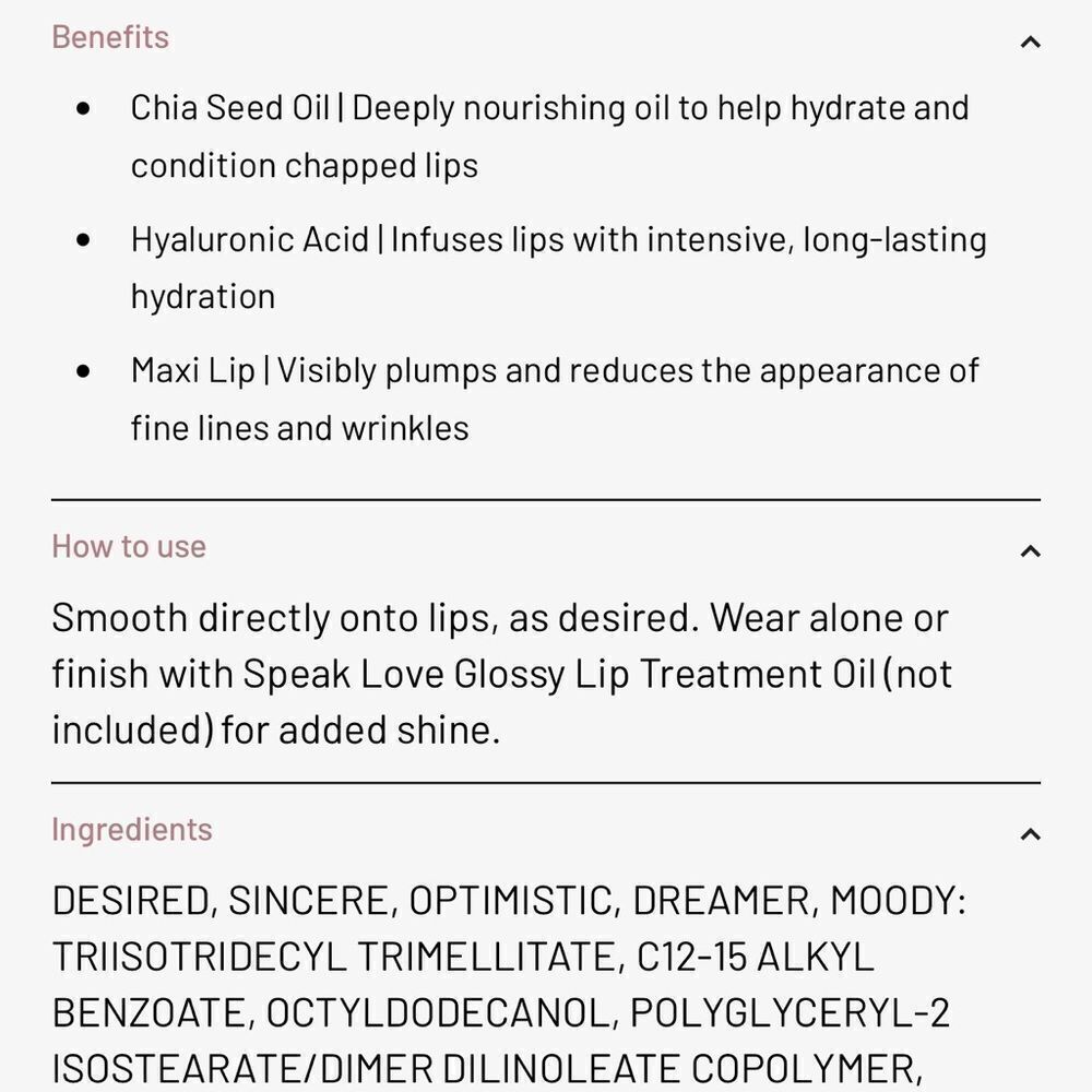🦋 LYS SPEAK LOVE MOISTURE MATTE LIPSTICK DESIRED (Reddish Brown Lipstick) New - Picture 9 of 9